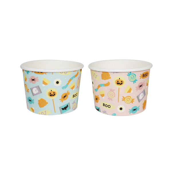halloween candy themed snack cups