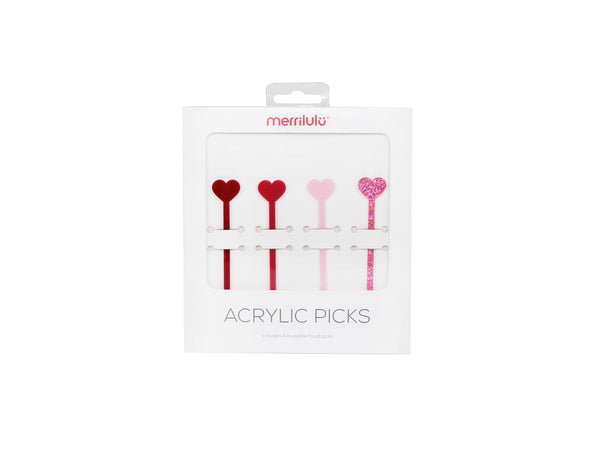 Merrilulu Give Thanks Acrylic Food Picks, 4 ct