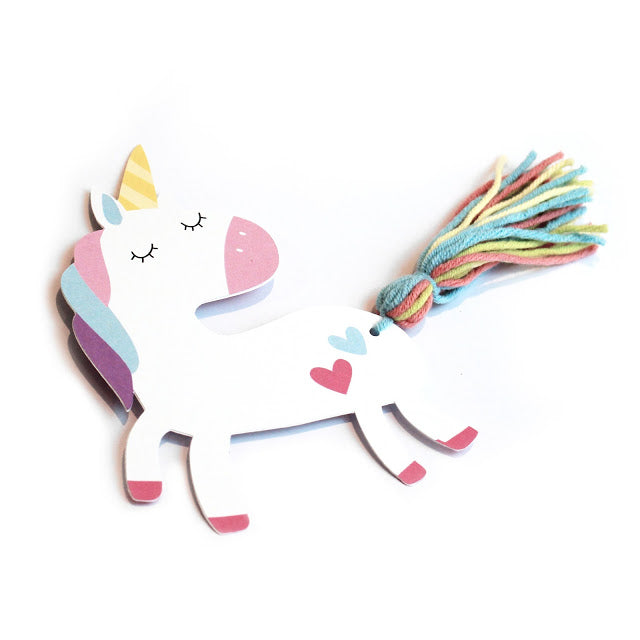 DIY Rainbow Unicorn Bookmark