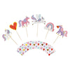 Love is Magical Unicorn Cupcake Toppers & Wrappers, 12 ct