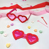 Love Heart Glasses, 6 ct