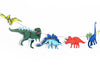 paper dinosaur garland in yellow, red, green and blue 