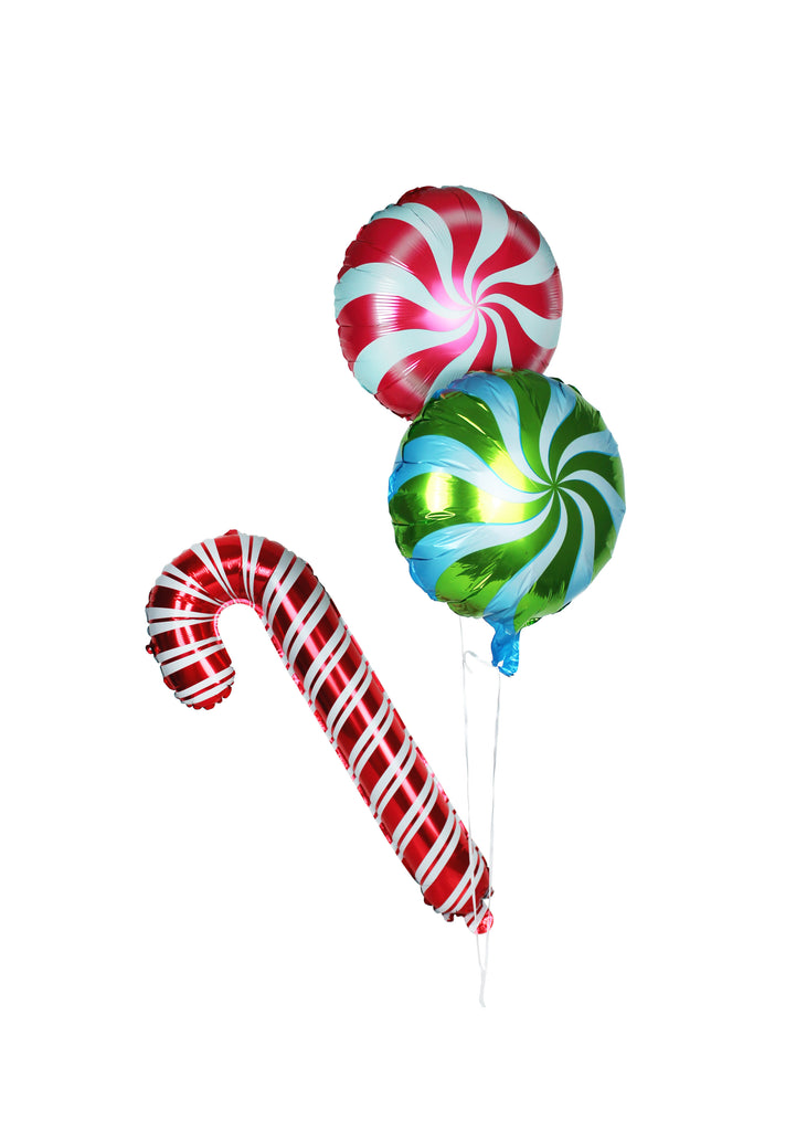 Gingerbread House Christmas Foil Balloons, 3 ct