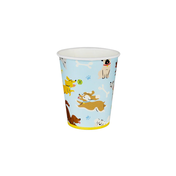 dog themed party cups