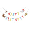 dog themed happy birthday banner
