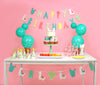 llama and cactus birthday party table 