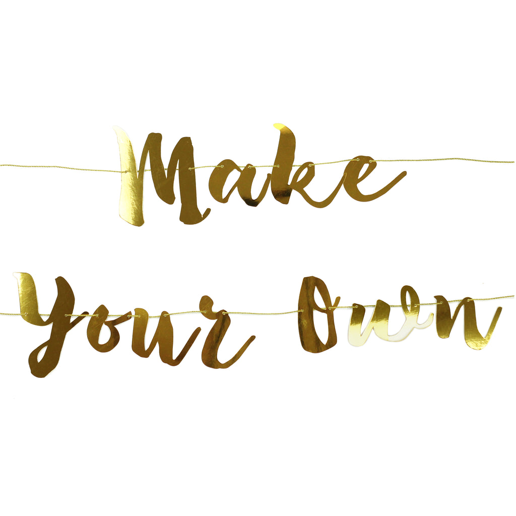 Gold make your own banner