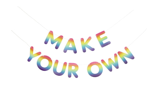 Make Your Own Banner in Rainbow