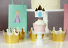 princess castle cupcake topper