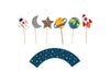 outer space cupcake toppers