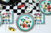 race car party tableware