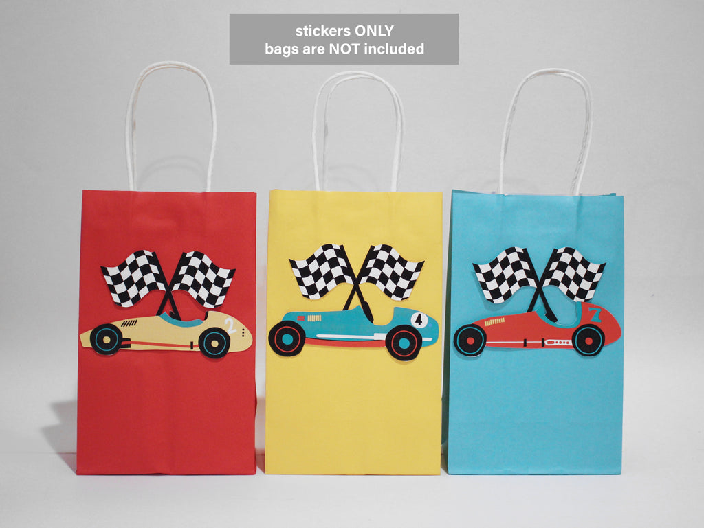 race car gift bags